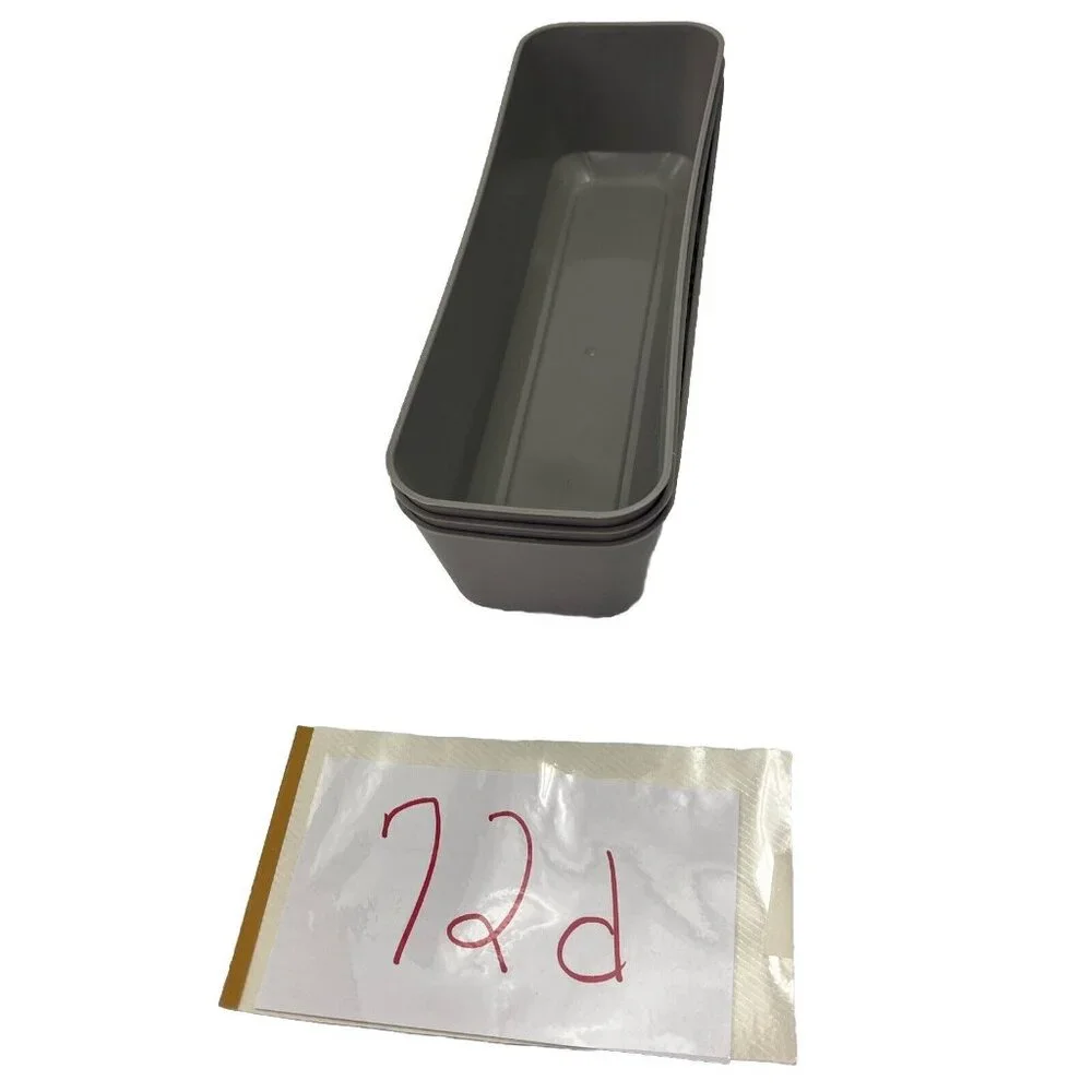 Target Brand Lot of 3 Long Storage Trays Gray New 72d